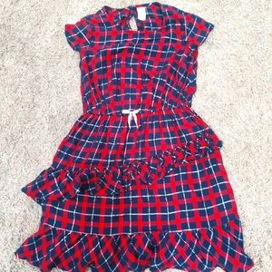 Girls Osh Kosh Bgosh Plaid Dress Size 7